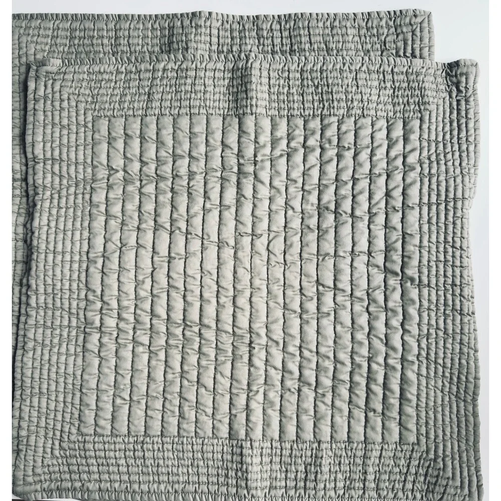 Set of 2 West Elm Silky Tencel Pick Stitch 26